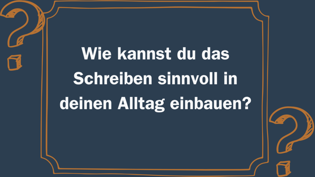 Buch Flow Wie kannst du das schreiben integrieren?